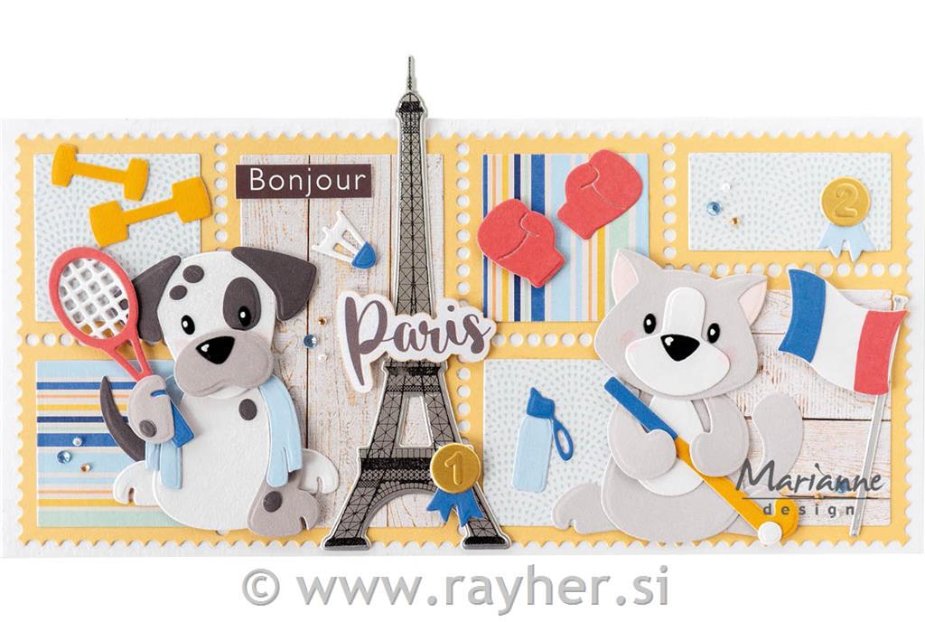 Štampiljke in rezalne šablone: Eifflov stolp