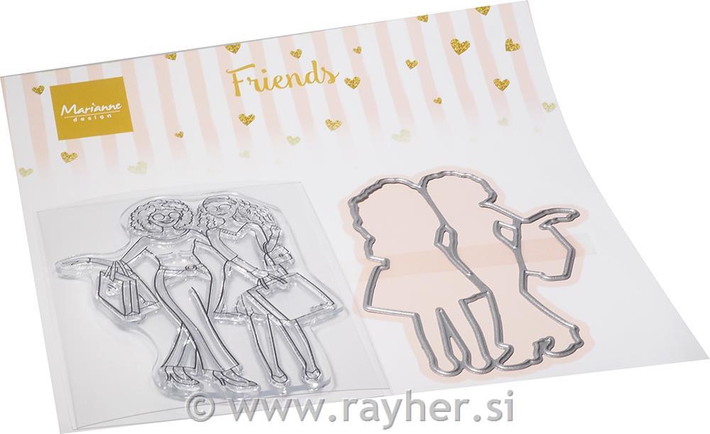 Štampiljke in rezalne šablone: Prijateljici
