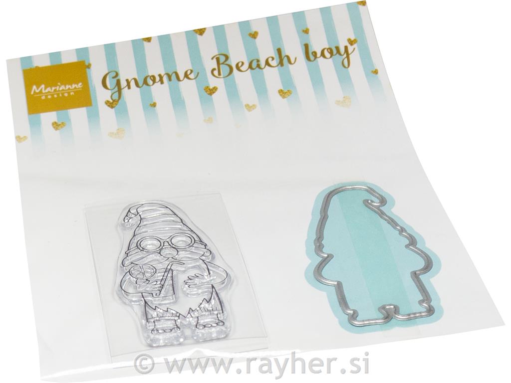 Štampiljke in rezalne šablone: Škrat na plaži