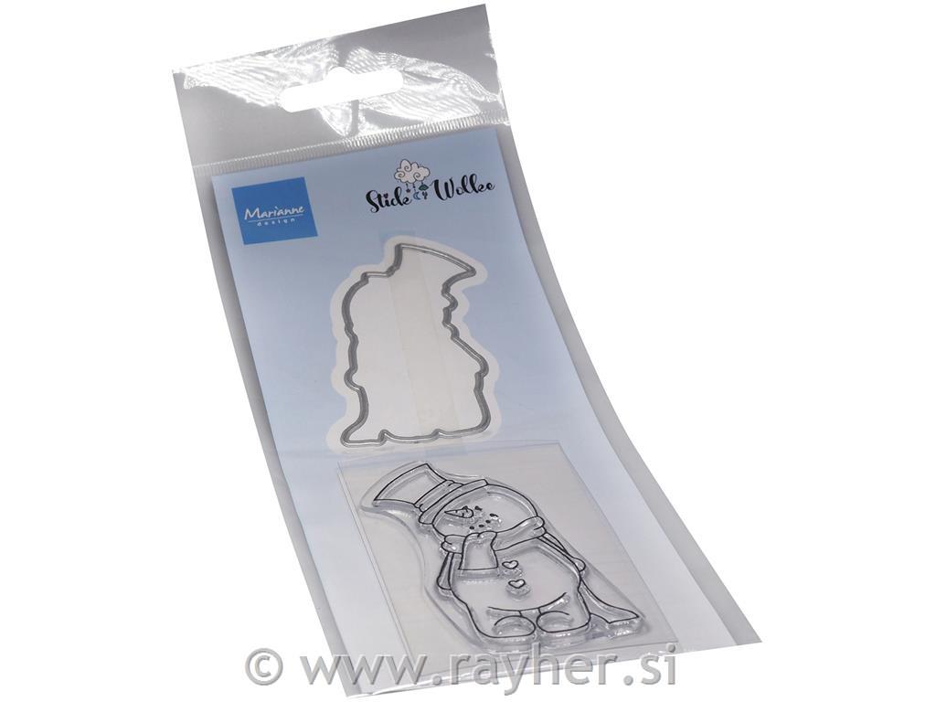 Štampiljke in rezalne šablone: Sneženi mož