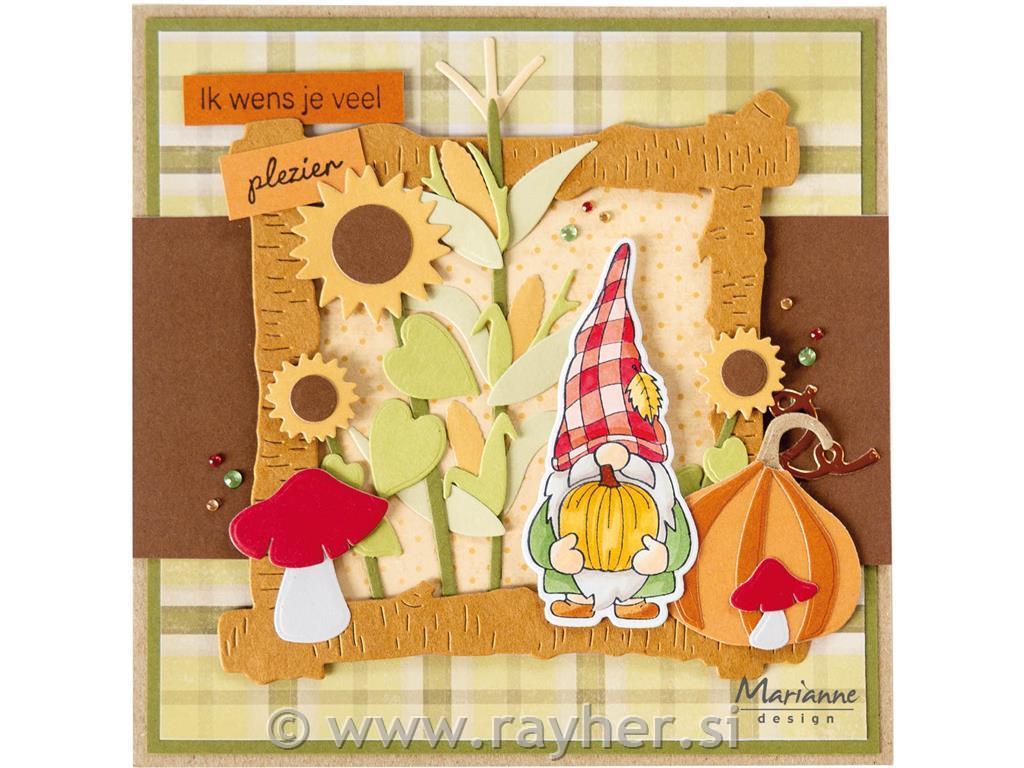 Clear Stamp and Die: Autumn gnomeGirl