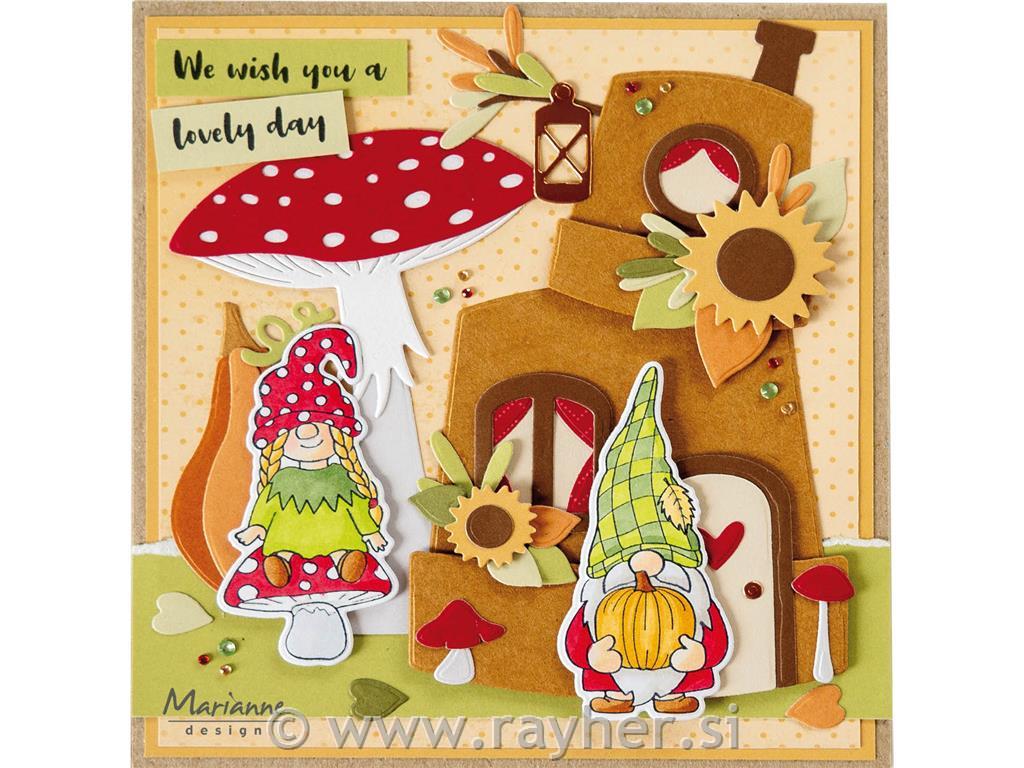 Clear Stamp and Die: Autumn gnomeGirl