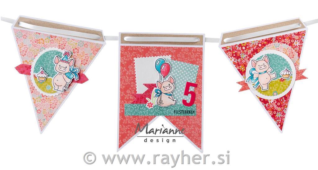 CLEAR STAMP & DIE - PIGS