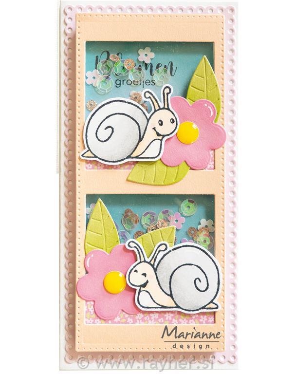 Štampiljka in šablona MD, Čebelice, pikapolonice in polžki