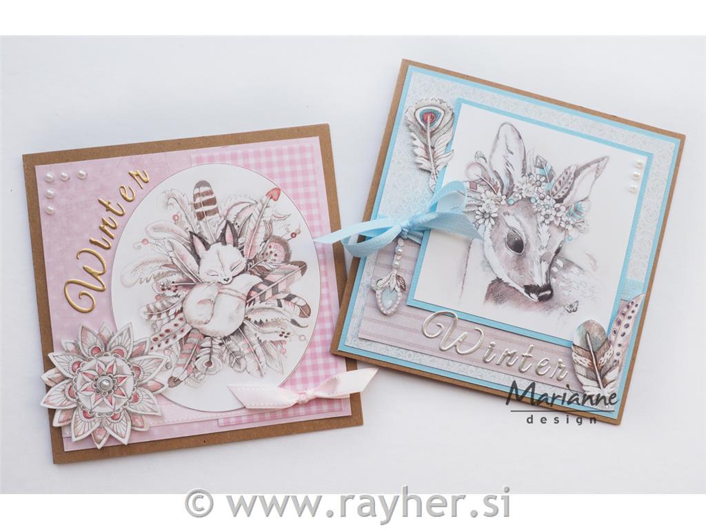 WINTER DREAM BLUE DECOUPAGE PAPER