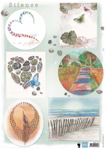Silence 2, decoupage paper