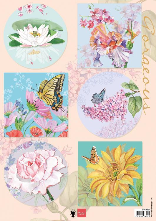 Decoupage paper: Gorgious Flowers