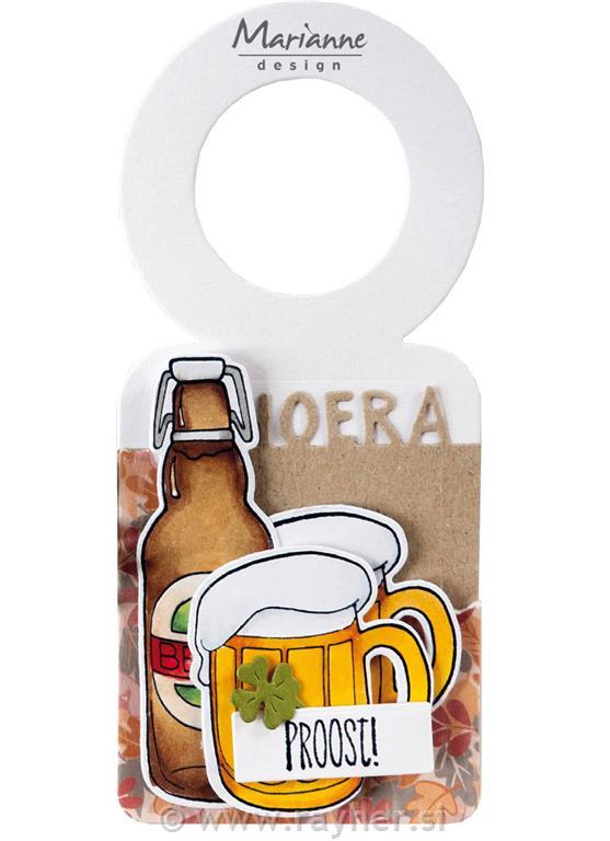 Clear Stamp and die: Beer