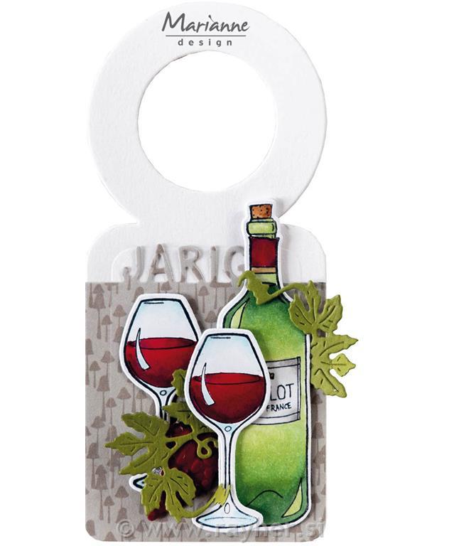 Clear Stamp and die: Wine
