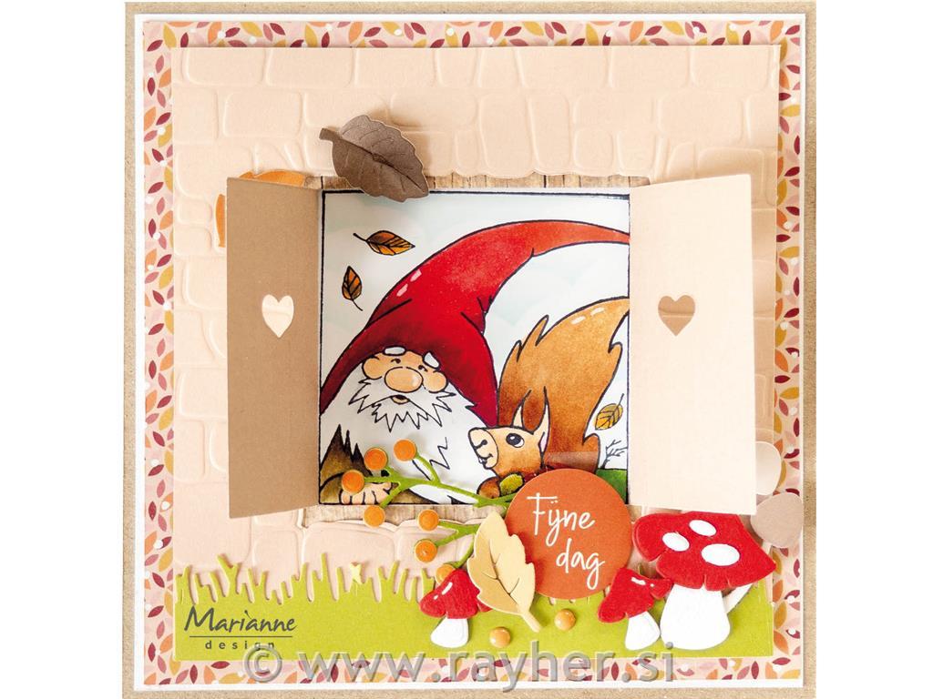 Štampiljke in rezalne šablone: Škrat in veverica