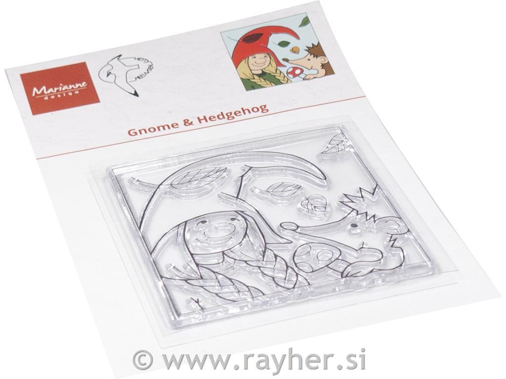 Štampiljke in rezalne šablone: Škrat in ježek