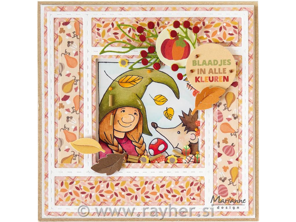 Štampiljke in rezalne šablone: Škrat in ježek