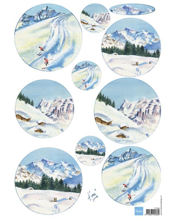 LIST S SLIČICAMI, ZASNEŽENO GOROVJE