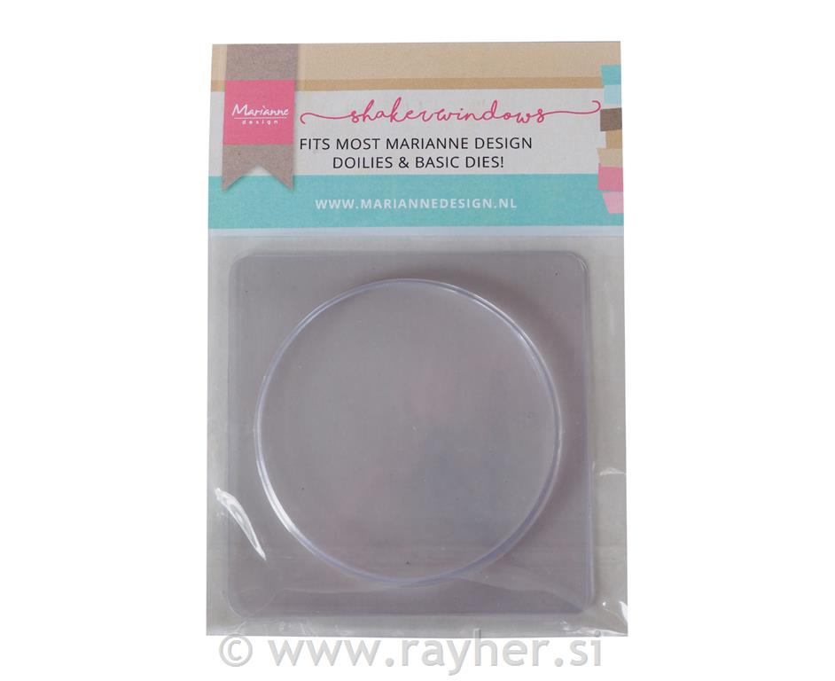 Prosojen 3D dodatek za tresočke, krog, 10 kosov