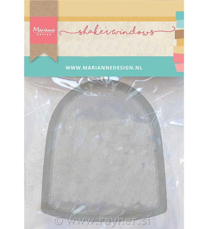 Prosojen 3D dodatek za tresočke, snežna krogla