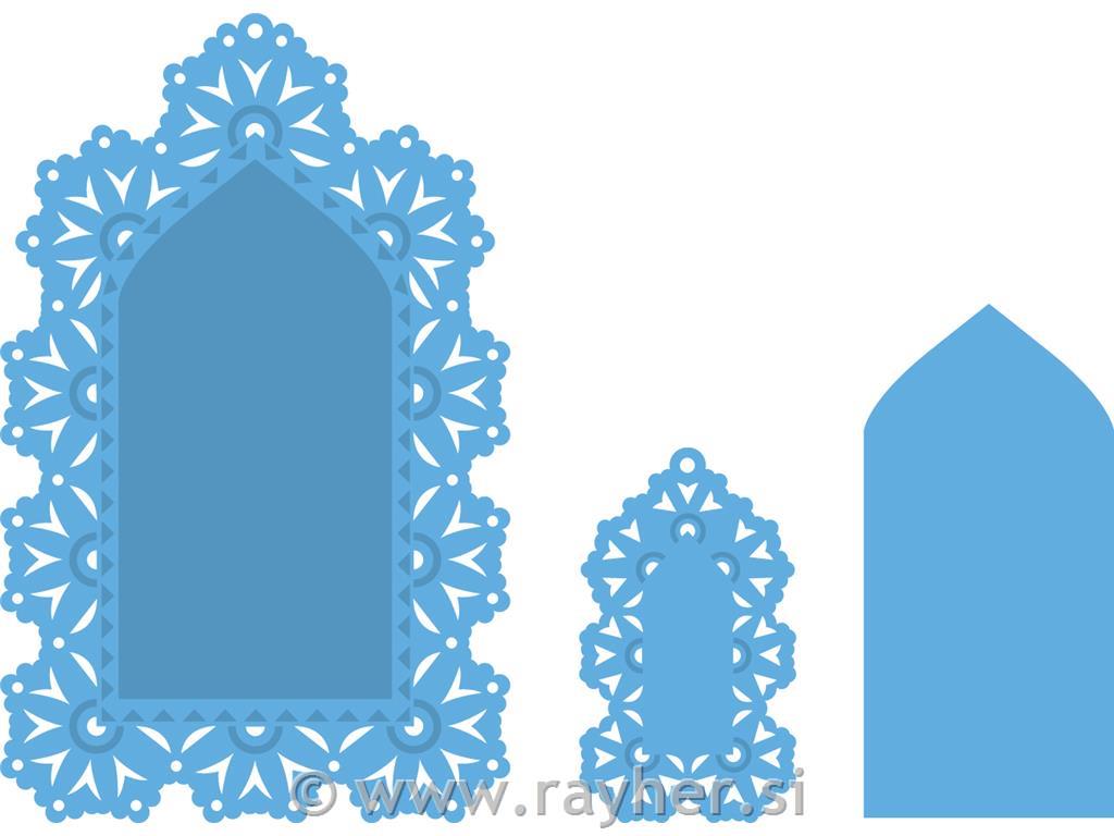 ŠABLONA MD CREATABLE,ČIPKASTI OKVIR