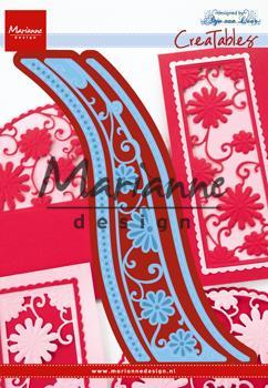 Die cut Anja's flower wave