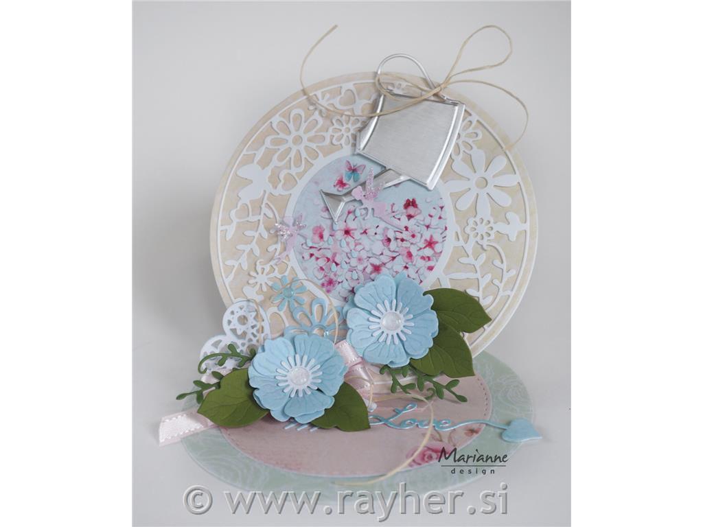 ŠABLONA MD CREATABLES, CVETLIČNI KROG