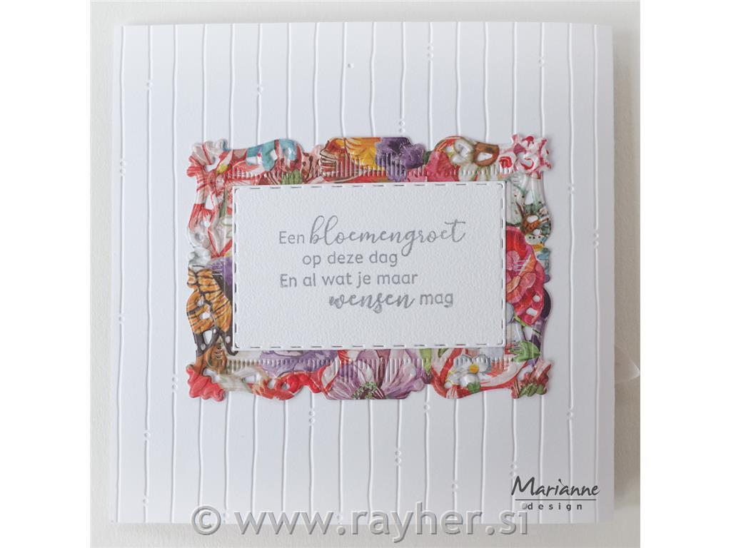 ŠABLONA MD CREATABLES, PRAVOKOTNIK