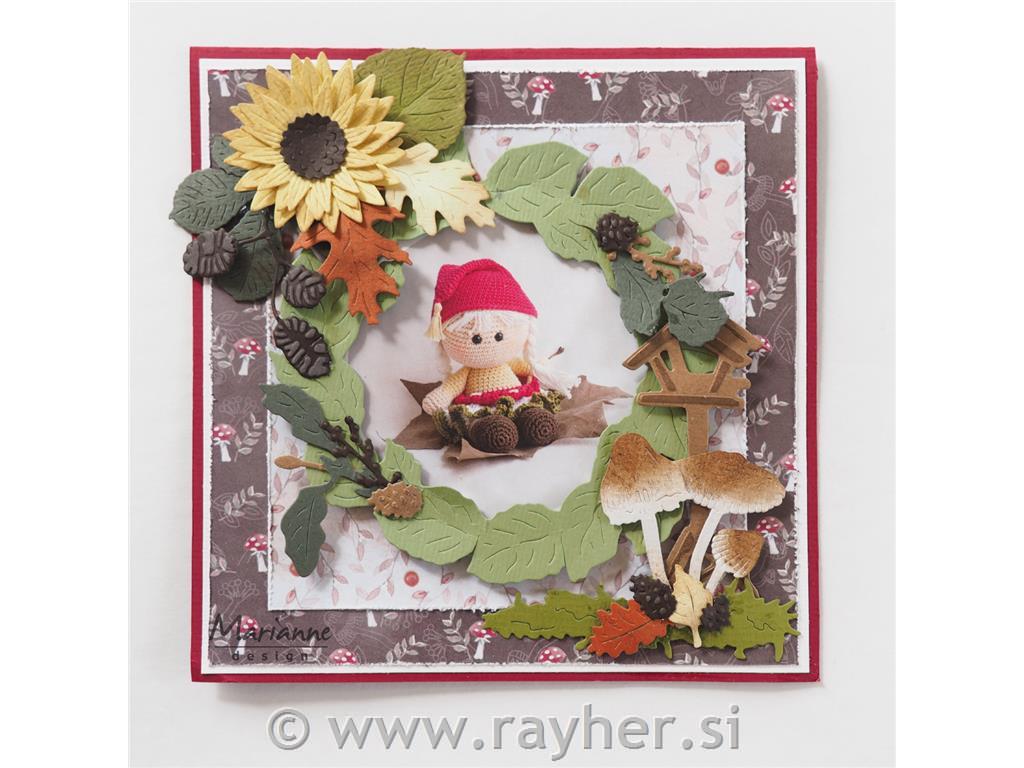 CREATABLE DIE - LEAVES WREATH