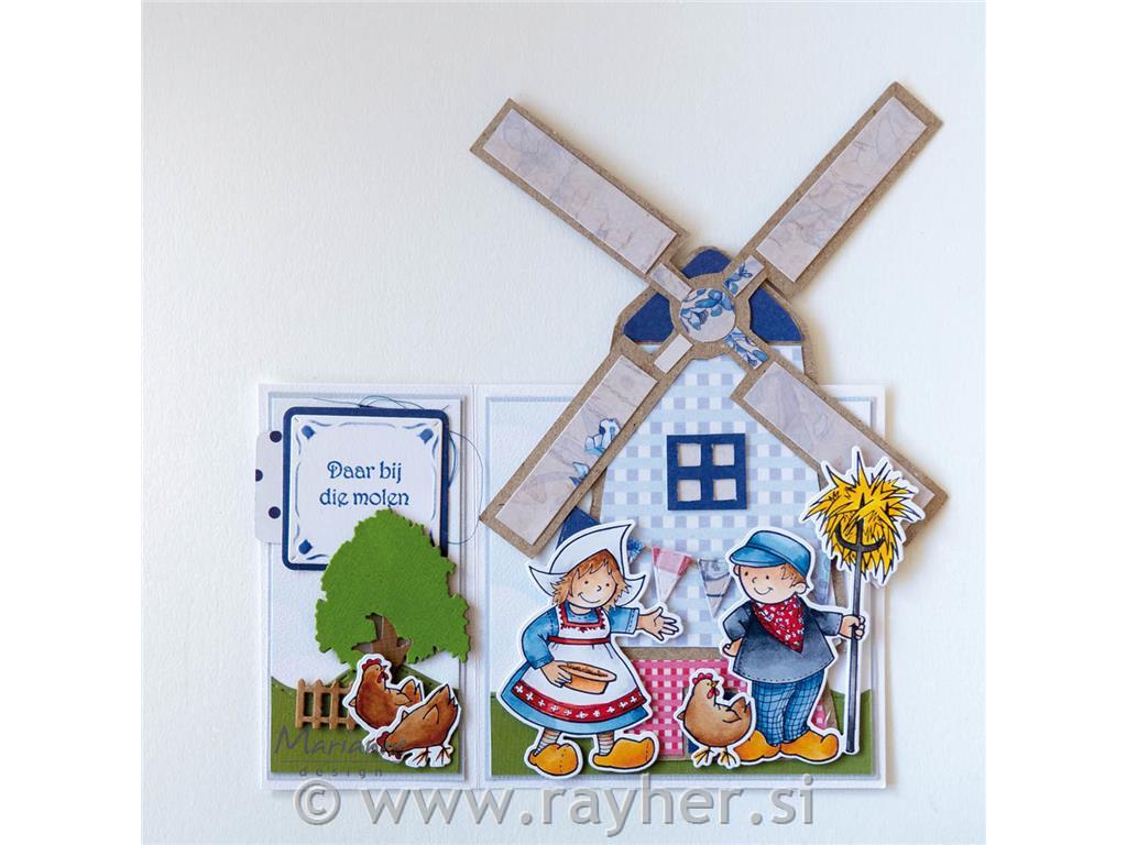 ŠABLONA MD CREATABLES, MLIN NA VETER