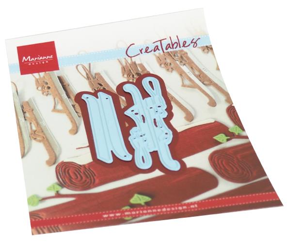 ŠABLONA MD CREATABLES, STARE SMUČI