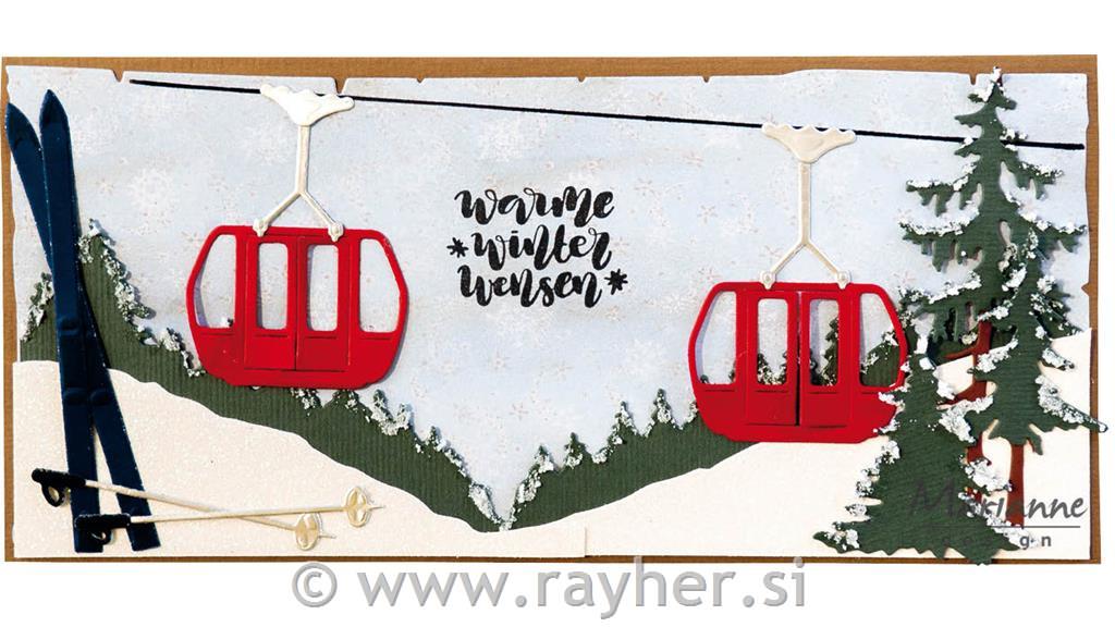 Šablona MD Creatable: Horizont smrečic