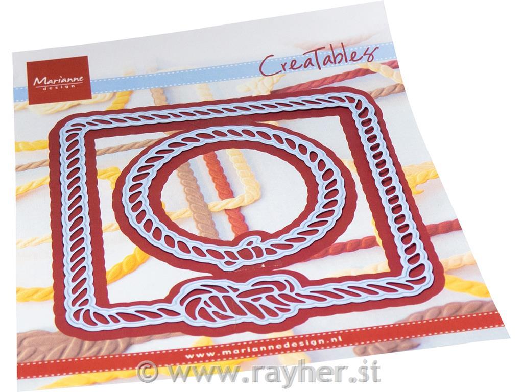 Creatable Die: Rope frame, Square &Circle