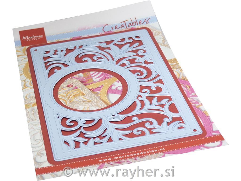 Creatable Die: Rectangle swirls