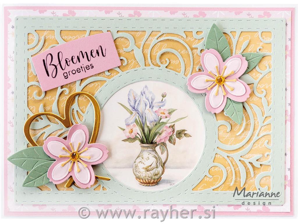 Creatable Die: Rectangle swirls