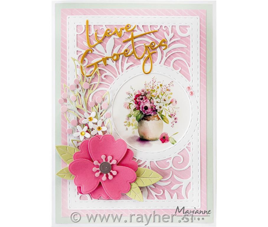 Creatable Die: Rectangle swirls