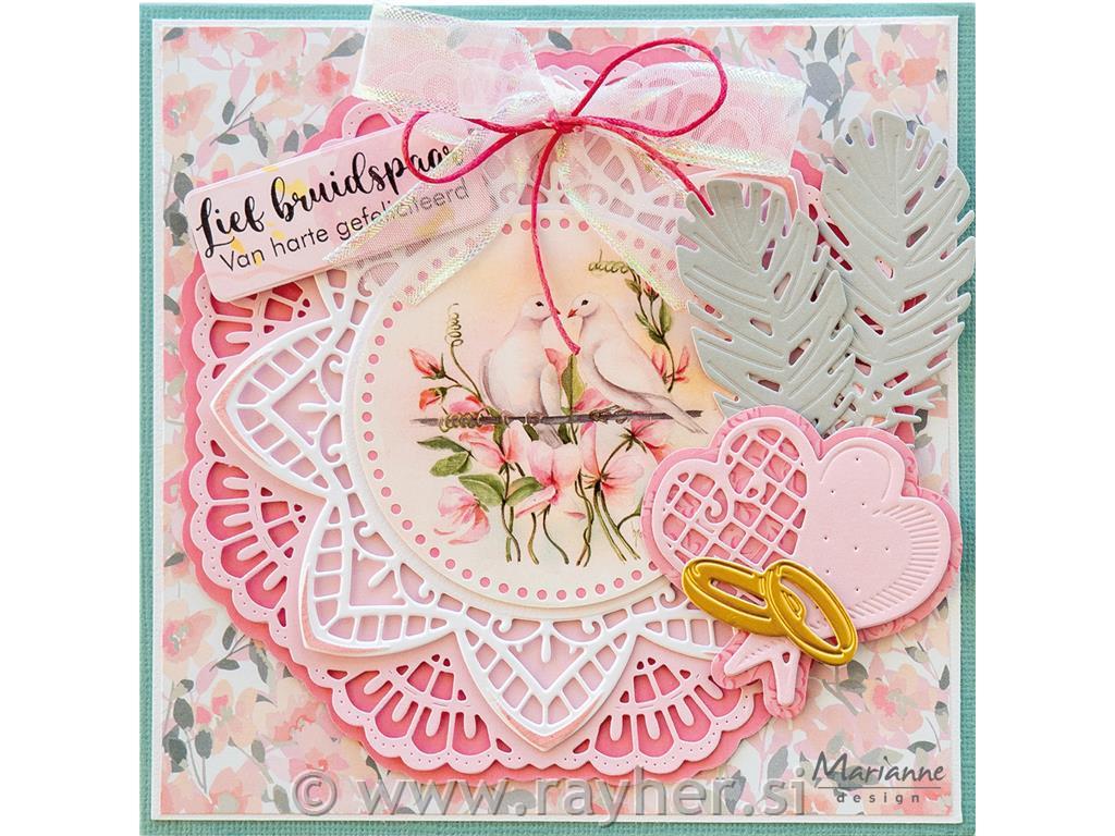 Šablona MD Creatable: Eleganten krog s srčki