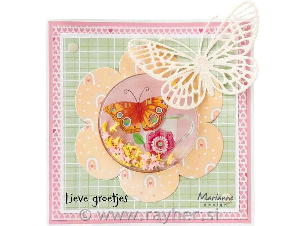 Šablona MD Creatable: Metulj z razprtimi krili