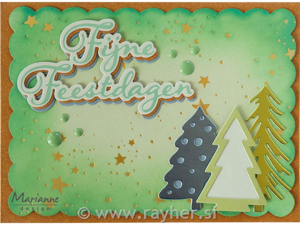 Šablona MD Creatable: Božična drevesa