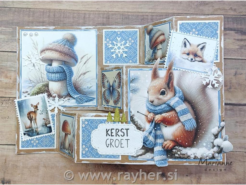 Šablona MD Creatable: Osnova za voščilnico - stopnice