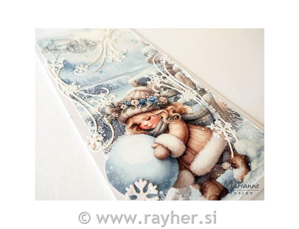 Šablona MD Creatable: Ledeni kristali - snežinke