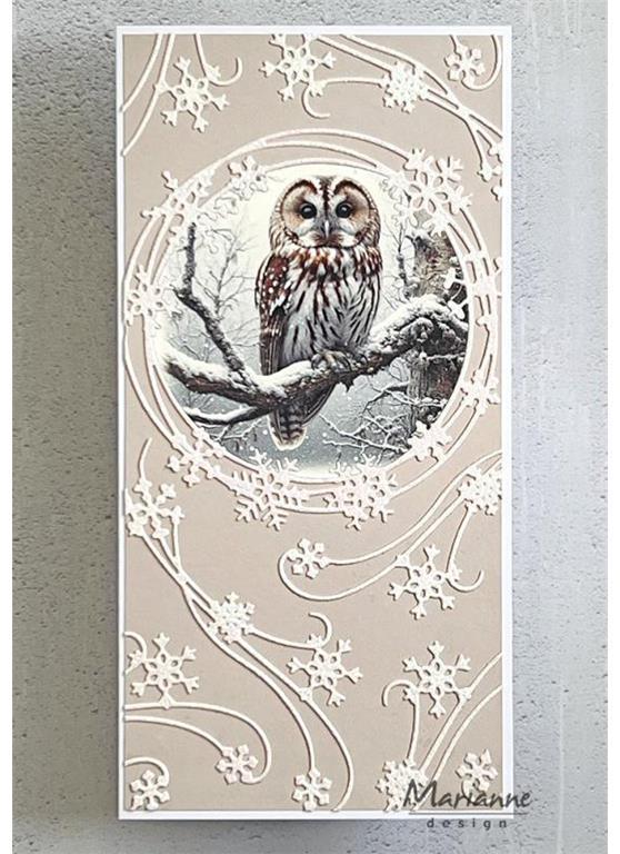 Šablona MD Creatable: Ledeni kristali - krog