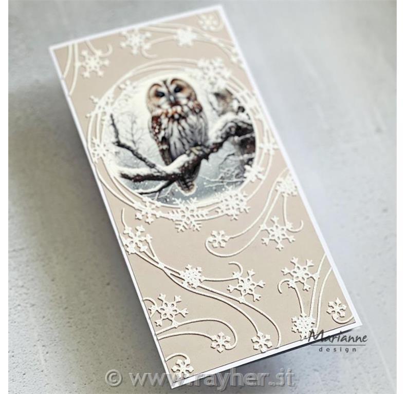 Šablona MD Creatable: Ledeni kristali - krog