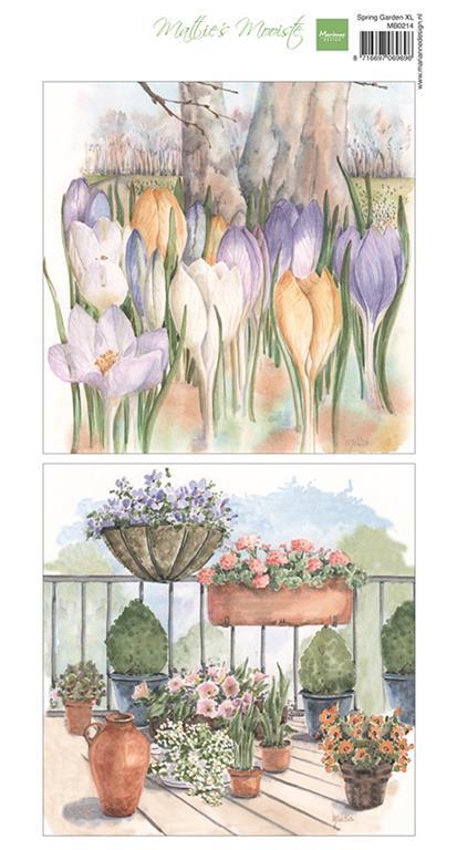 List s sličicami: Pomladni vrt