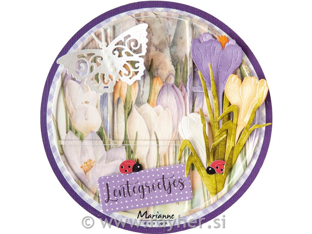 List s sličicami: Pomladni vrt