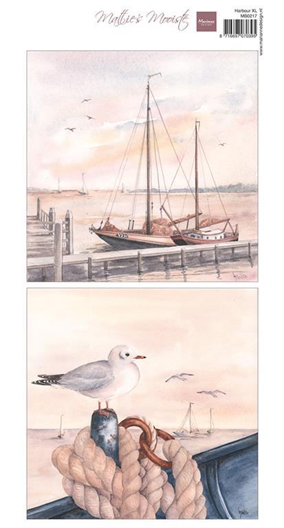 Decoupage paper: Harbor