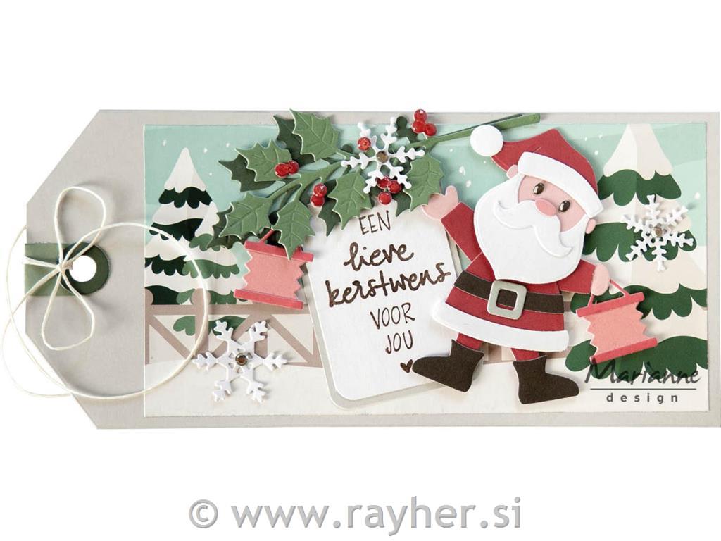 Set papirjev: Vesel božič - karton