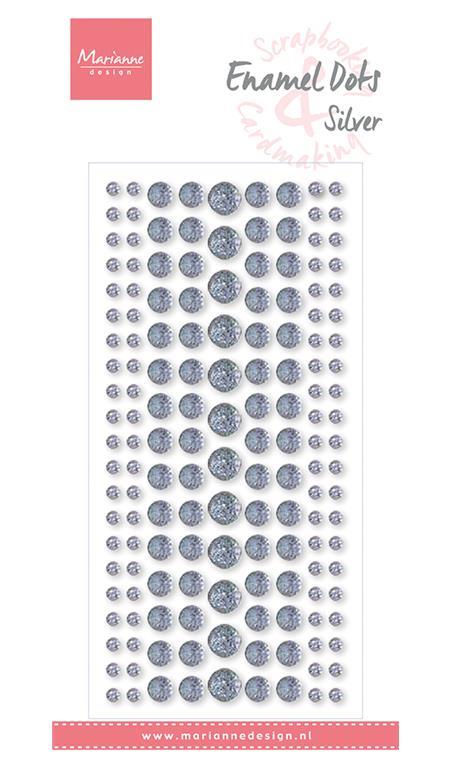 Nalepke MD, srebrne z bleščicami