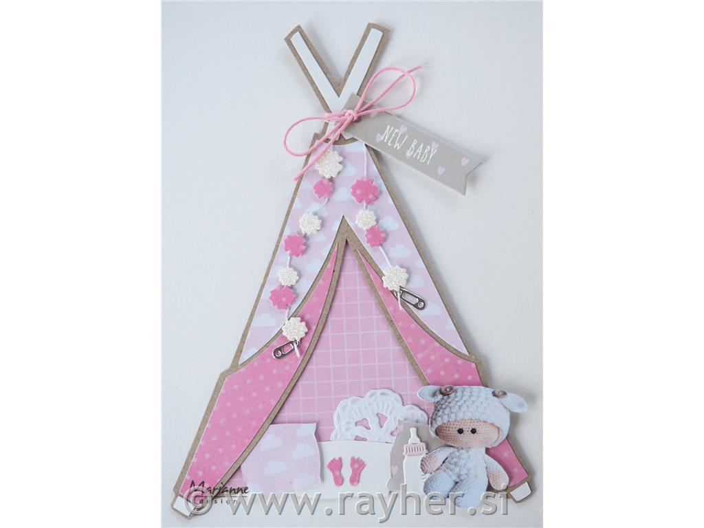 PLASTIČNA ŠABLONA, INDIJANSKI ŠOTOR