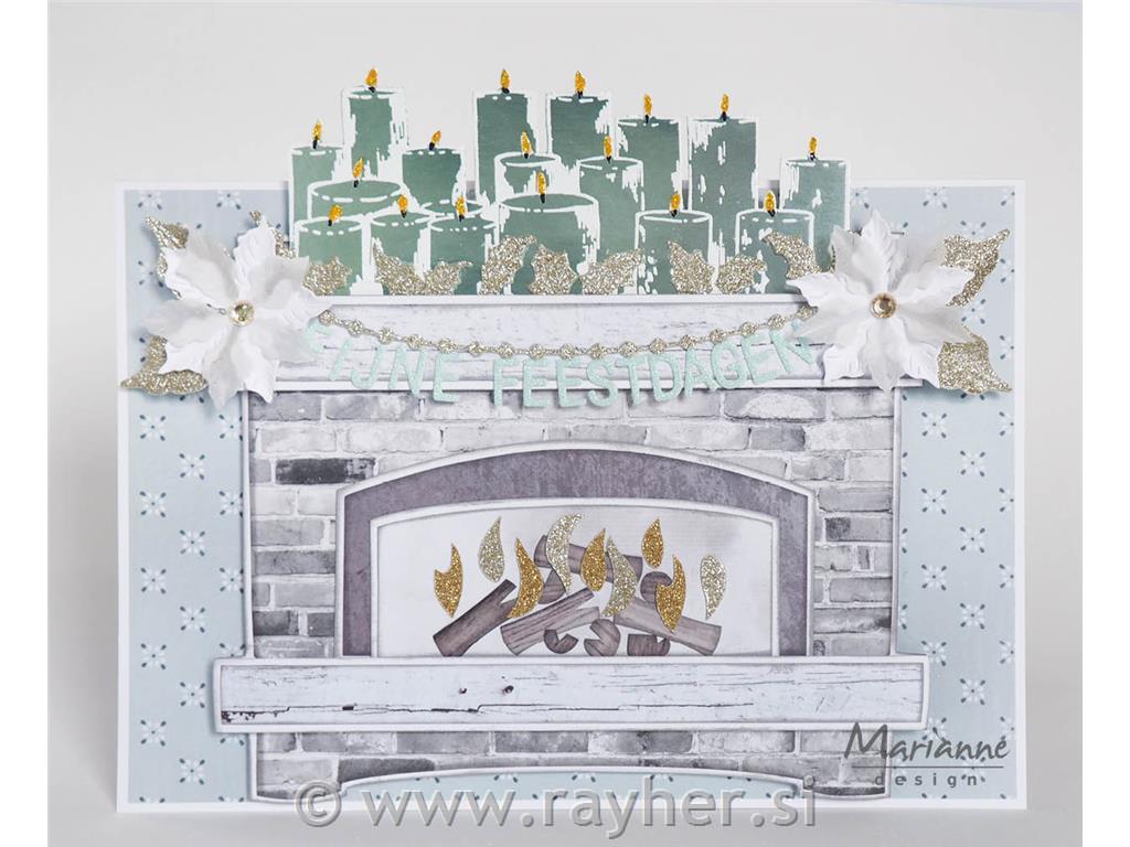 Mask stencil: Fire Place