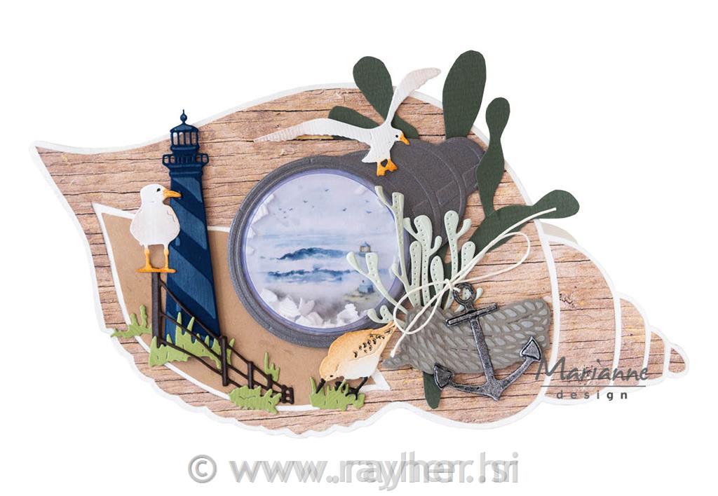 Mask stencils: Sea Shell