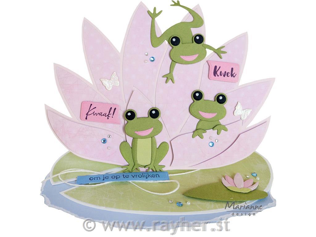 Mask stencils: Waterlily