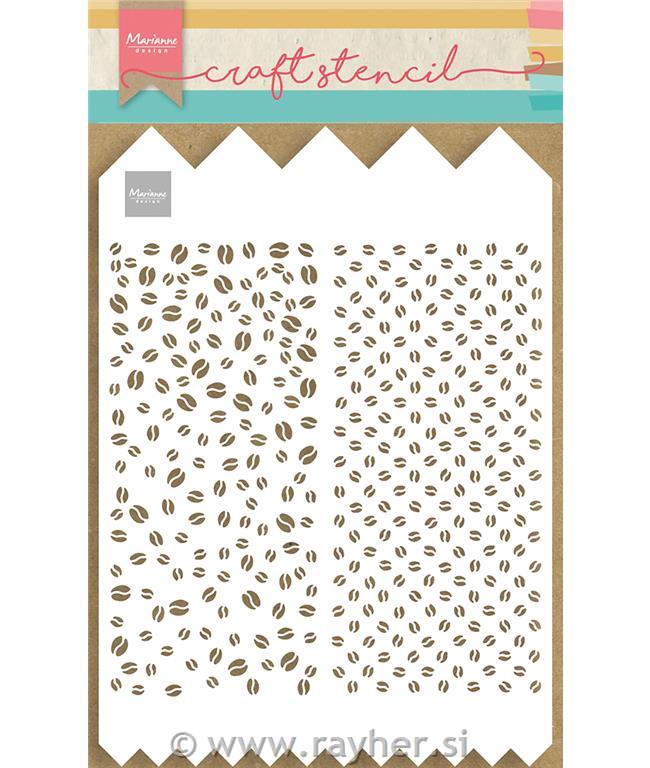 Mask stencils: Coffee beans