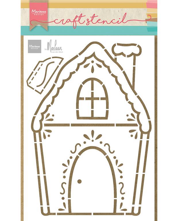 Šablona: Hišica iz medenjakov, A5