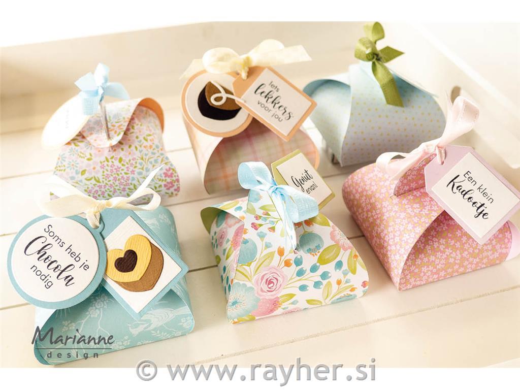 Mask stencil: Bonbon box